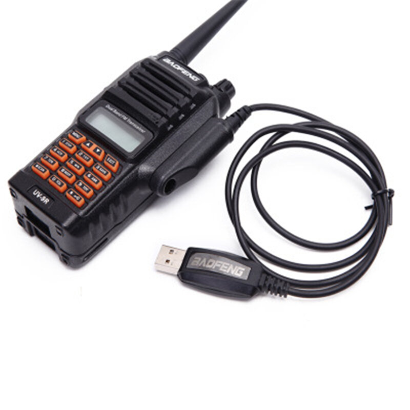 2021 cabo de cabo de programação usb cd para baofeng walkie talkie para BF-UV9R plus/BF-A58/uv 5r/uv 10r rádio pc escrever linha de freqüência