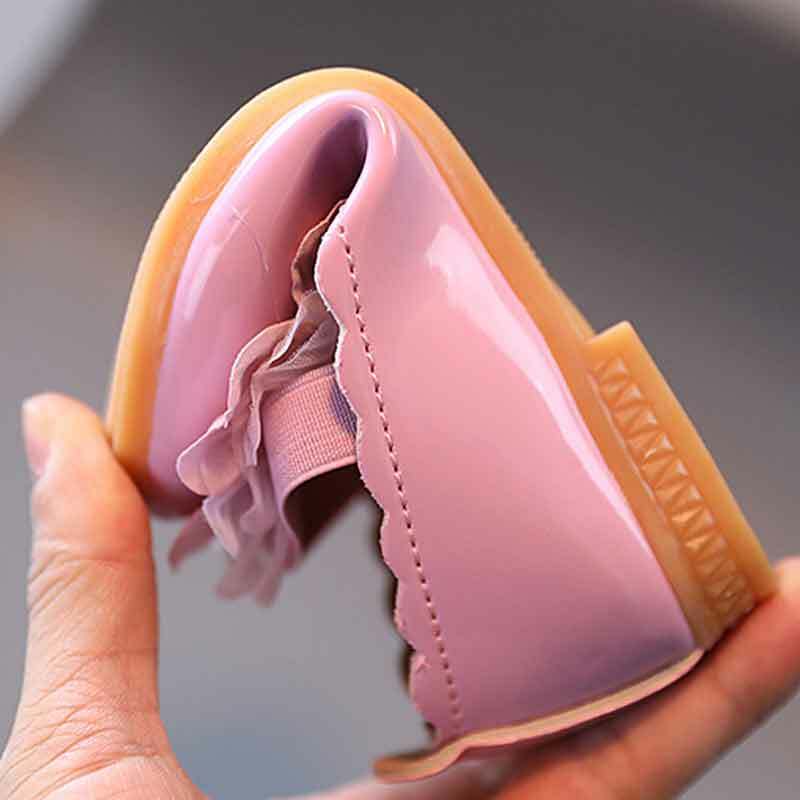 Balita Bayi Bunga Besar Kulit Sepatu Putri Gadis Kasual Flats Lucu Pesta Pernikahan Gaun Tari Sepatu Musim Semi Musim Gugur Sepatu