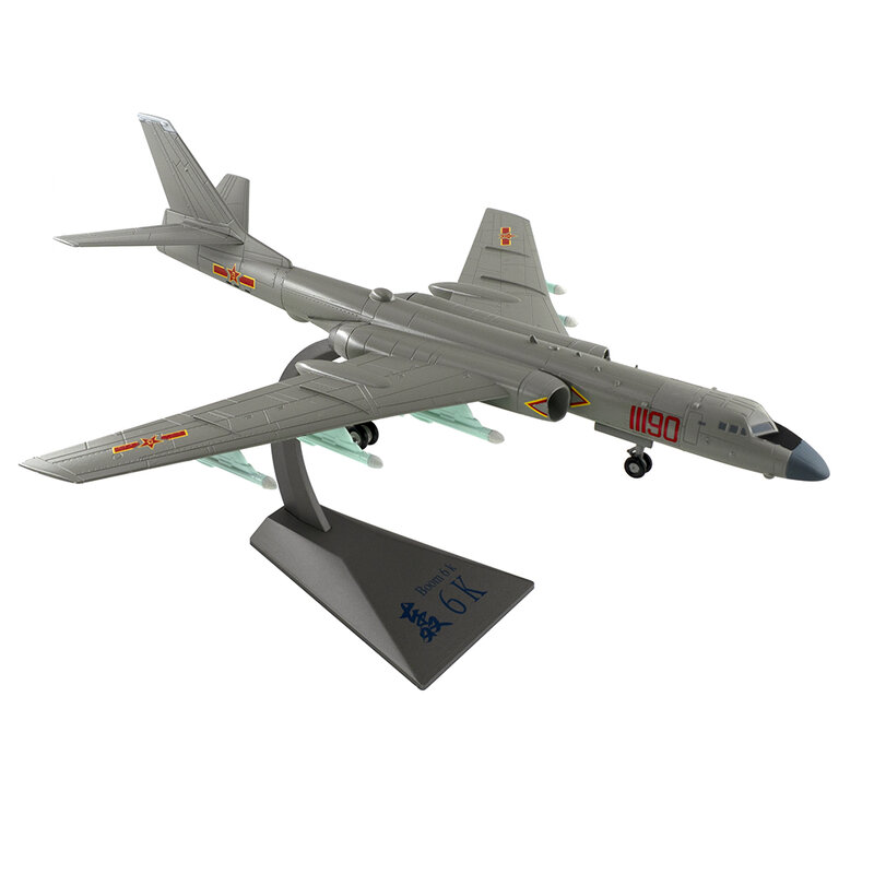 Модель самолета H6K из сплава в масштабе 1/100, пилотник китайского ВВС, игрушки-истребители, подарок для детей, коллекция