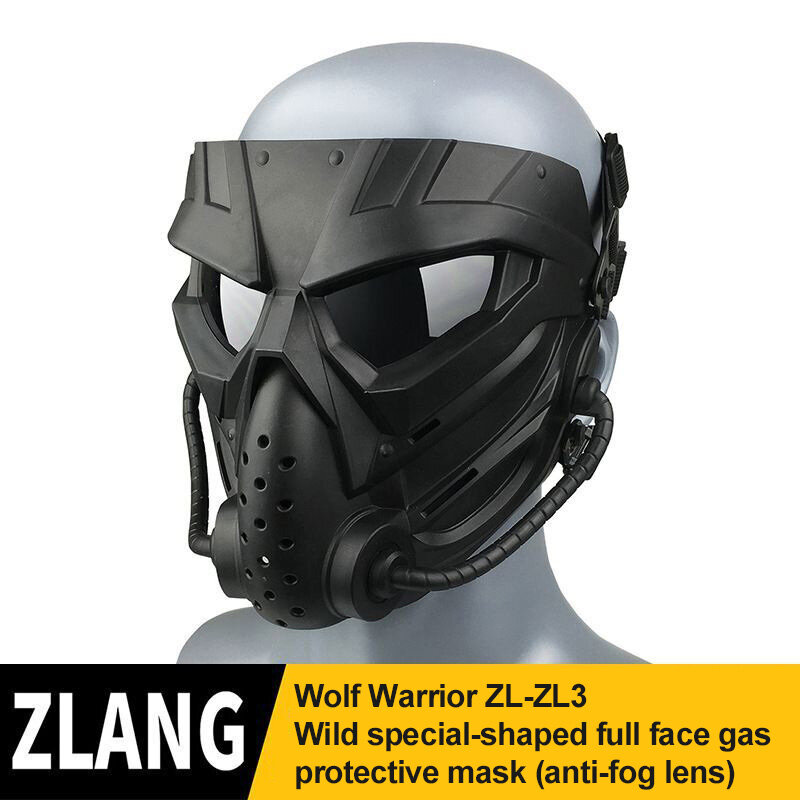 Motorrad Gesicht Maske mit Brille Abnehmbare Biker Helm Full Face Maske Motorrad Staub Mund Maske Taktische