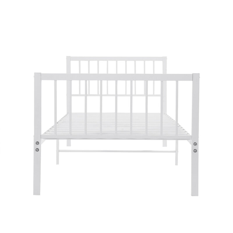 3FT Weiß Metall Bett Rahmen Verfügt Über eine hoch kopfteil Für Erwachsene Kinder Neue lager Schnelle lieferung