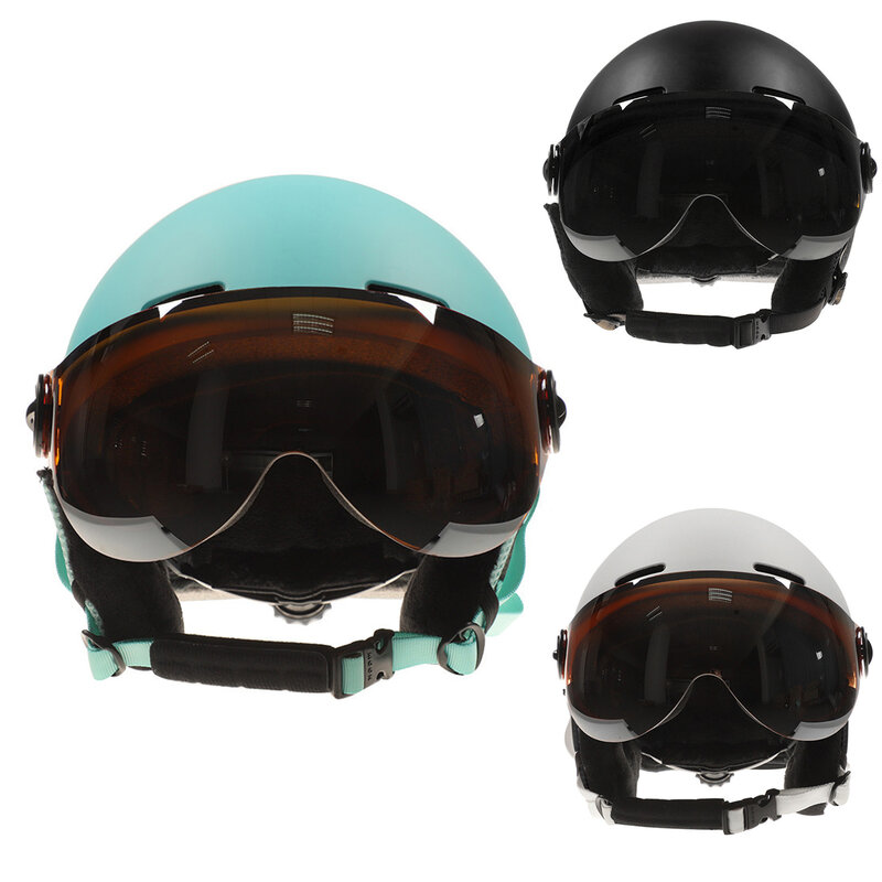 男性女性の冬の雪オートバイスポーツスキーサイクリング一体成形スノーボードヘルメット