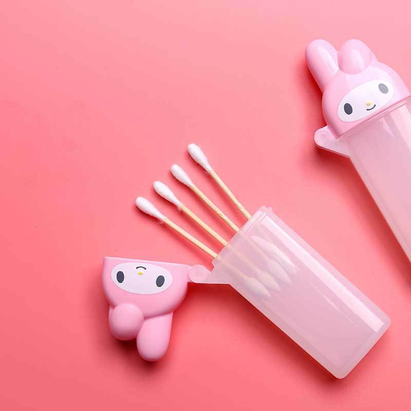 Sanrio Cartoon Anime Wattenstaafje Doos Hello Kitty Cosmetische Opbergdoos My Melody Verjaardagscadeau Party Gift Speelgoed Voor Meisjes