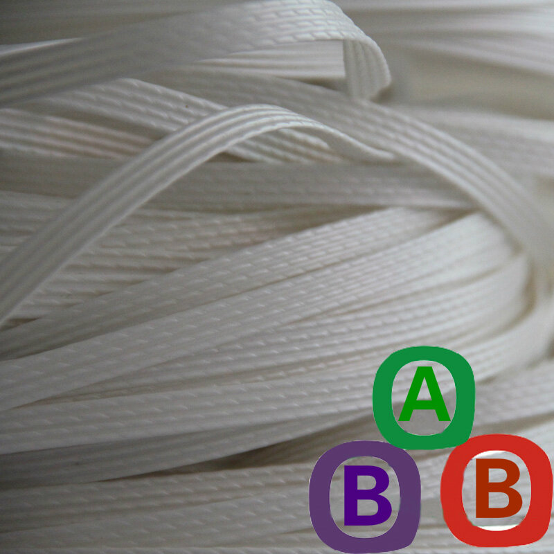 Wit Vier Lijnen Synthetische Plastic Rotan Weven Materiaal Plastic Knit Reparatie Bag Stoel Tafel Plastic Pe Rotan