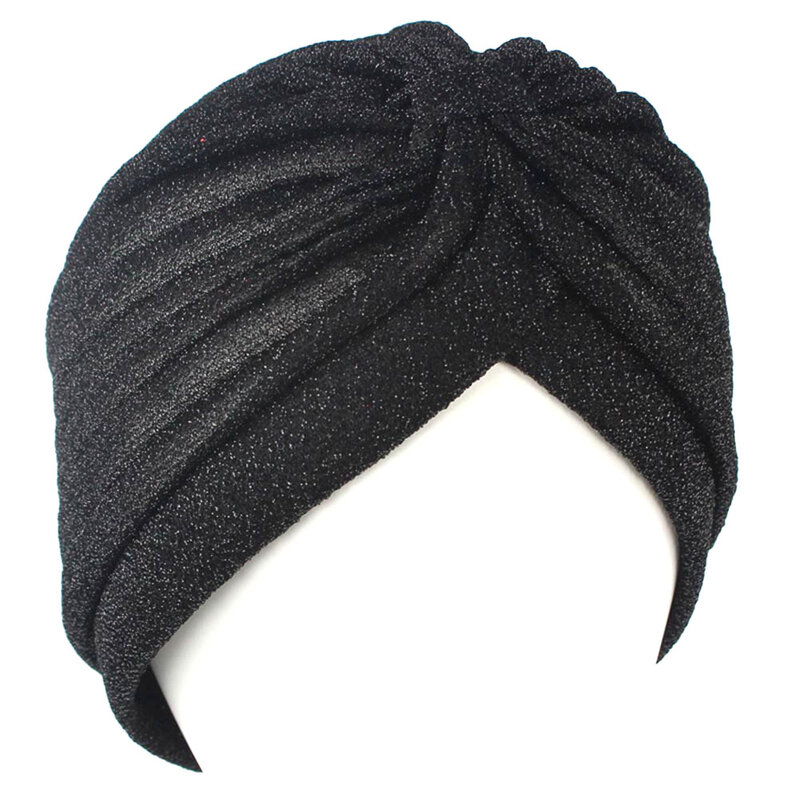Women Headscarf Hijabs Knot Twist Turban Headbands Cap Autumn Winter Warm Headwear Casual Streetwear Female Muslim Indian Hats