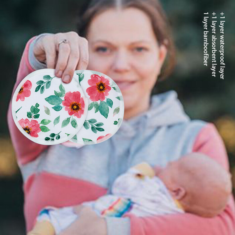 レインボー & アイリス看護パッド入りママのための母乳育児クッション6ピース/パック