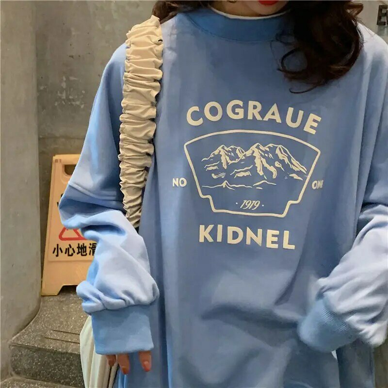 Streetwear Plus Size Sweater Vrouwen Winter Herfst Koreaanse Stijl Losse 2020 Nieuwe Dunne Jas Oversized Harajuku Hoodie