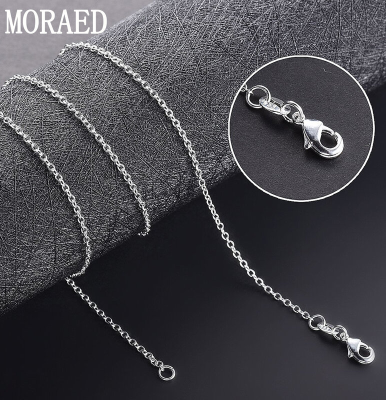 Hurtownie 925 Sterling Silver 5 sztuk/partia 18 ''45cm Fine Chain o-chain naszyjniki dla kobiet moda biżuteria srebrna naszyjnik
