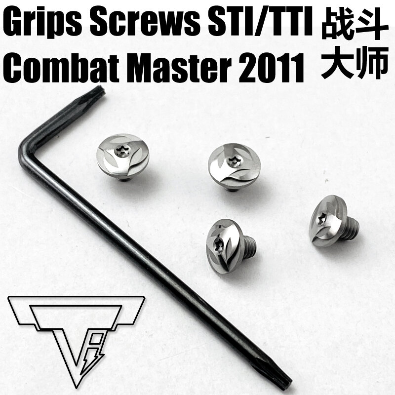 Master Combat STI/TTI – vis à poignée en acier inoxydable 2011, 416, T8, torx, personnalisées, CNC