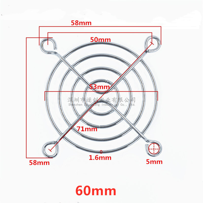 3510 30mm 40mm 50mm 60mm 70mm 80mm 90mm 110mm 120mm 135mm 140mm Metall Fan Schutz Schutzhülle Grill für PC Ventilator