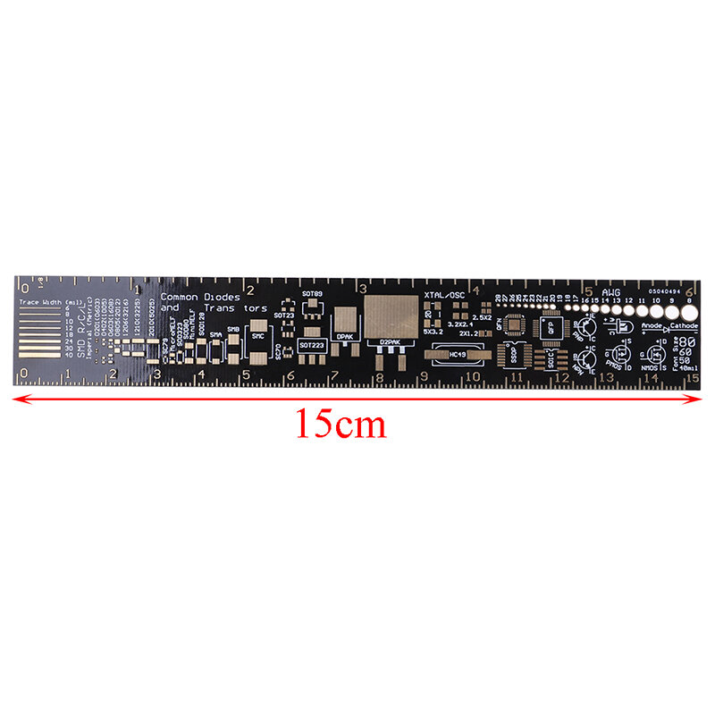 Fabricantes de PCB Régua Para Engenheiros Eletrônicos Para Geeks Para Arduino Fãs Régua de Referência PCB PCB nas Unidades de Embalagem