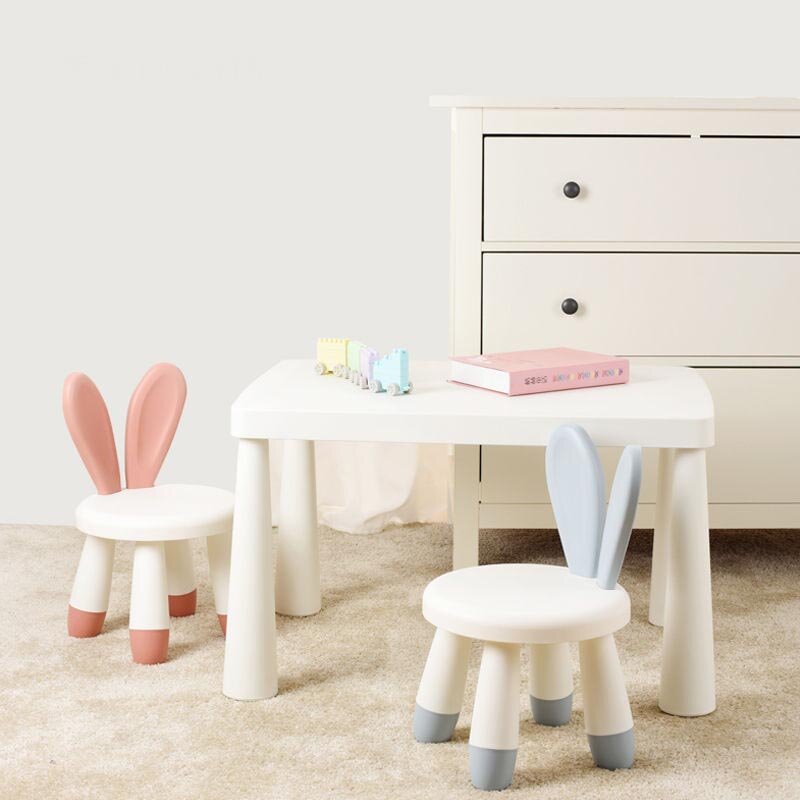 Nowe meble dziecięce krzesełko dla dziecka dzieci stołek podnóżek ławka wewnętrzna królik Deer kształt krzesło dla dzieci śliczny królik prezent