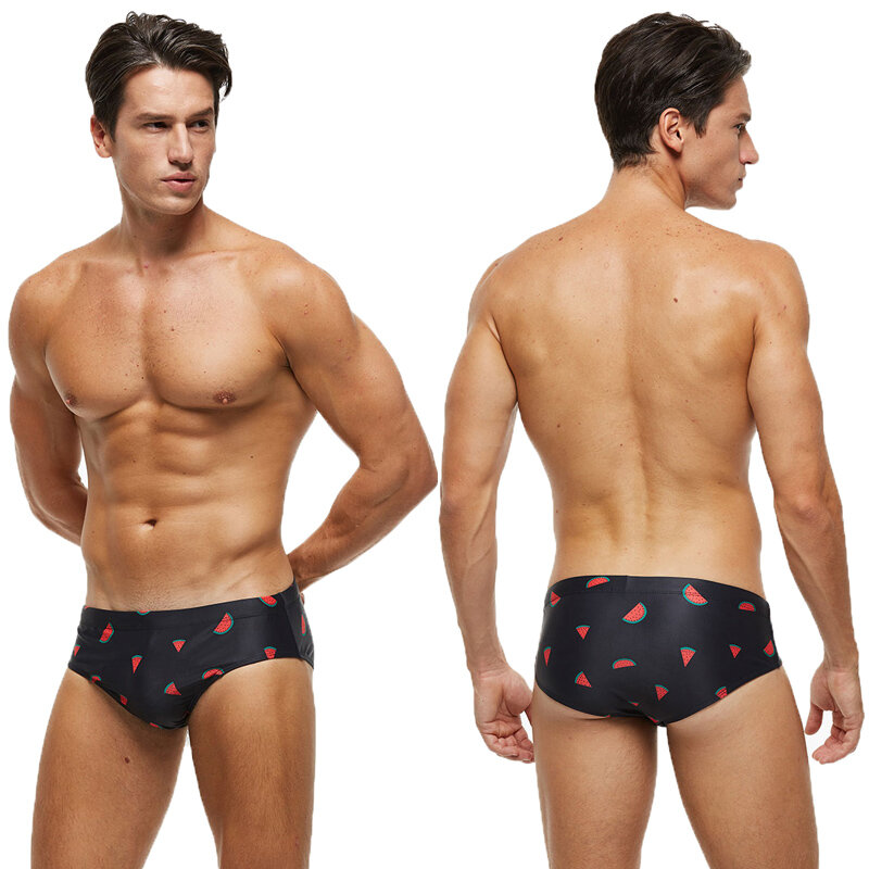 2022 datifer marca impressão troncos de banho dos homens cintura baixa sexy boxers beachwear shorts de natação dos homens breve