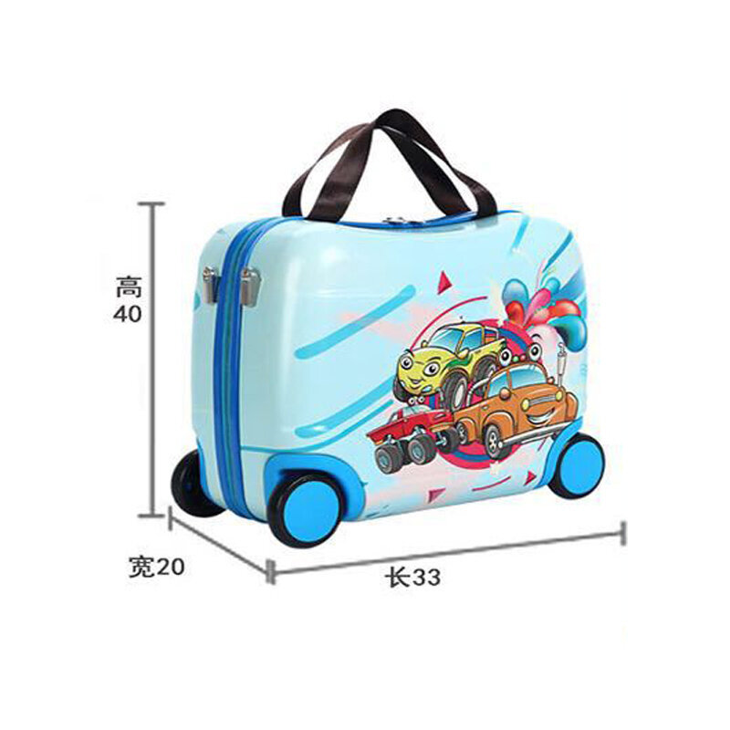 Koffer Reiten Box Portable Hard Shell Rad Tasche Ultimative Multi Funktionale Reisetasche Geschenk Box Koffer Mädchen Können Sitzen Koffer