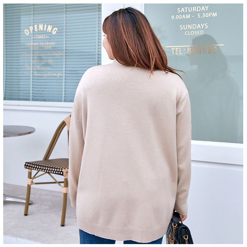 Winter New Large Size Half Turtleneck Sweater 140KG 9XL 8XL 7XL 6XL Ladies Casual Round Neck Loose Slim Fit Pullover Sweater