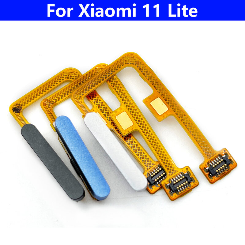 Neu für xiaomi mi 11 mi11 lite Finger abdrucks ensor Home Return Key Menü Taste Flex Ribbon Kabel schwarz weiß blau grün