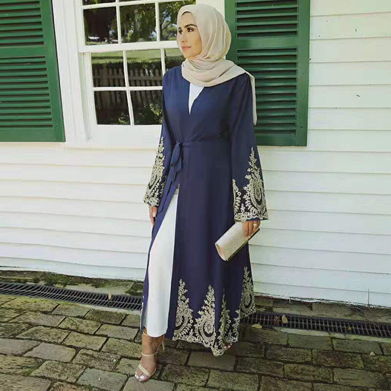 Kaftan Dubai Abaya Kimono Vest Moslim Hijab Jurk Turkse Saudi Arabië Afrikaanse Jurken Voor Vrouwen Caftan Gewaad Islam Kleding