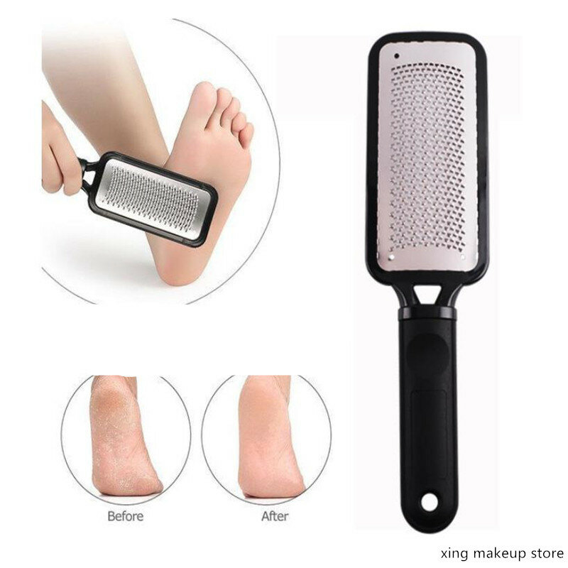 1PC Stainless Steel Foot File Rasp Callus Dead Skin Removal Foot Scraper Grinding Grater Scrubber Wet Dry Foot Care Tools 20#