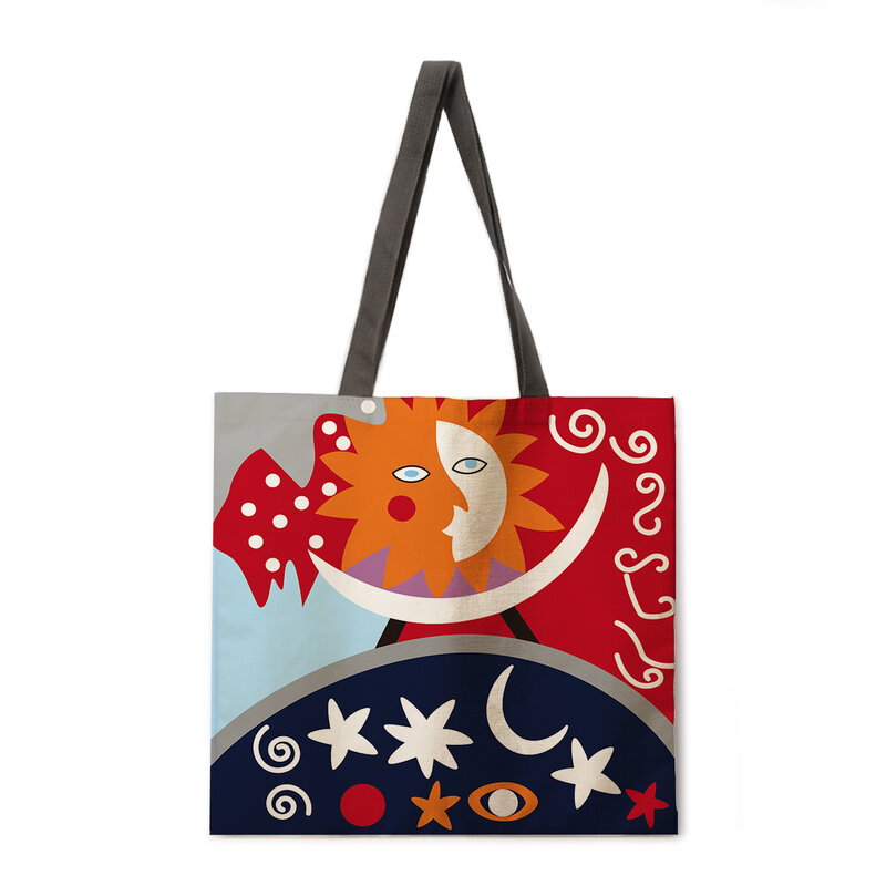 Malarstwo abstrakcyjne torebki z nadrukiem torebka torebka damska lady wytrzymała torba na ramię na zakupy o dużej pojemności
