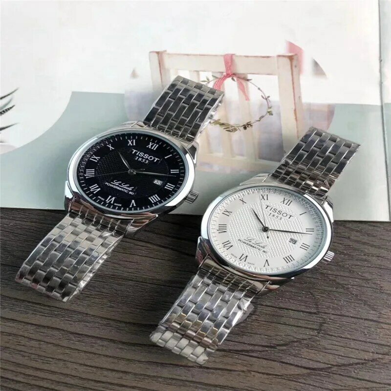 Tissot-marca de luxo quartzo relógios femininos relógio de quartzo pulseira de aço inoxidável relógio de pulso clássico vestido de negócios masculino relógio 621
