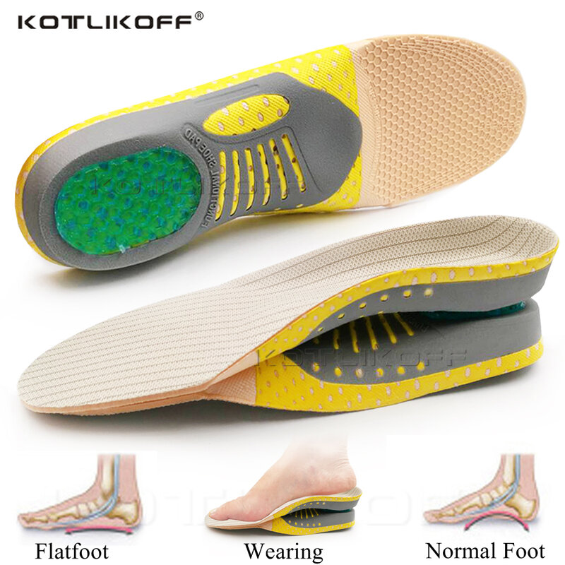 Orthopedic Insoles Orthotics Flat Foot Health Sole Pad For Shoes Insert Arch Support Pad For Plantar Fasciitis Feet Care Insoles