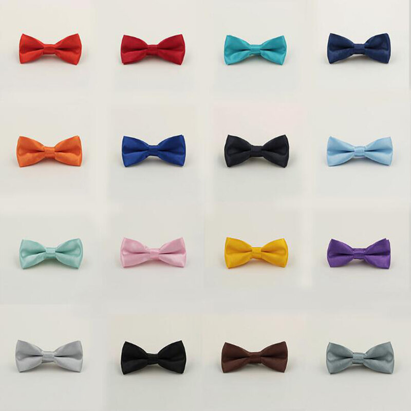 Gravata borboleta infantil clássica, gravata borboleta para meninos, crianças pequenas, moda, cor sólida, festa, pet, formal, ajustável, moda