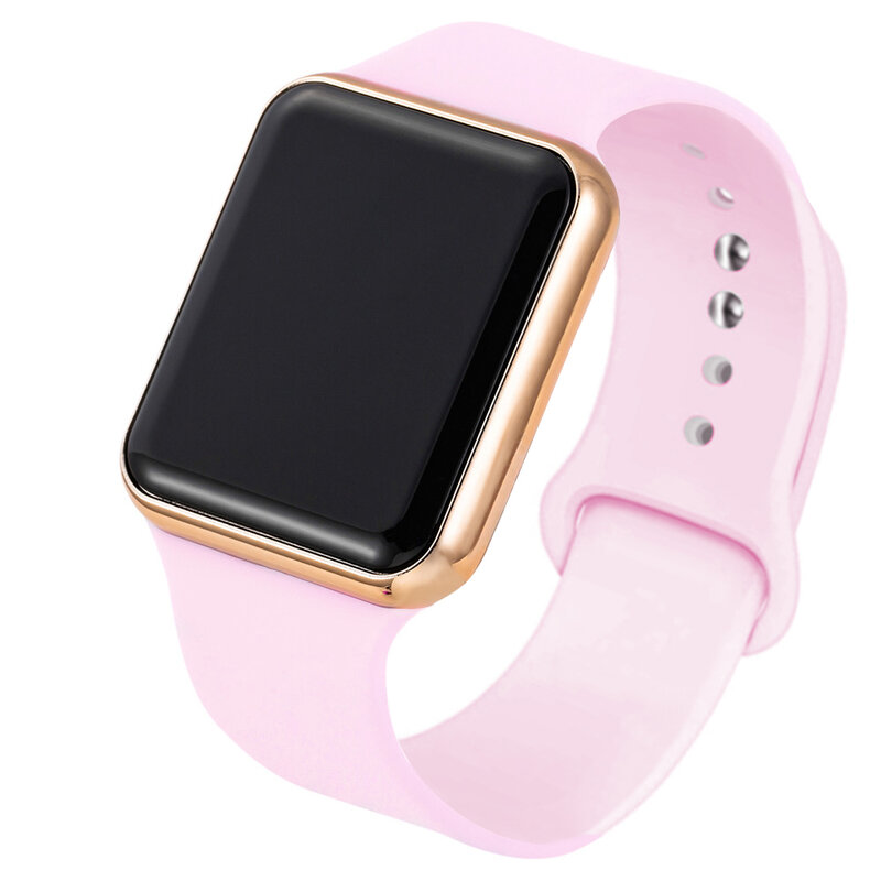 2023 novo esporte relógios casuais das mulheres dos homens relógio de silicone led rosa adorável digital crianças esportes relógio de pulso bayan kol saati