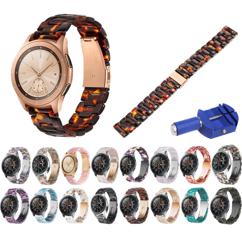 22mm Resin strap for Samsung Gear S3 colorful Watchband Women men strap 20mm for Samsung Galaxy watch Active Wristband Belt