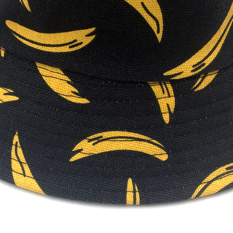 Sombrero de pescador con estampado de plátano para hombre y mujer, gorra de pescador con estampado de plátano, estilo Hip Hop, unisex