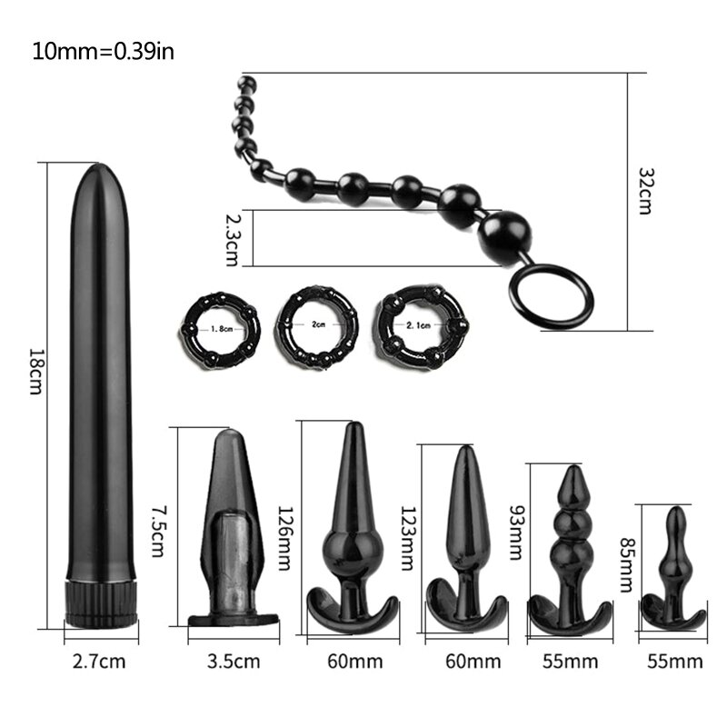 1set Vibrator Männlichen Penis Sperren Feinen Ring Anal Plug Set Prostata Stimulation Anus Dilatation Butt Plug Masturbator Spielzeug