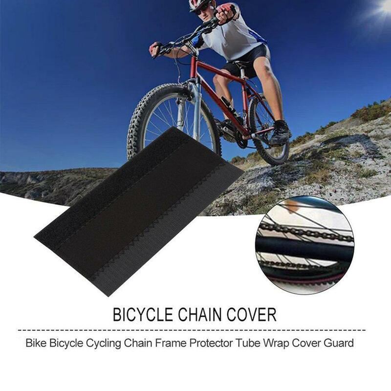 Proteção Quadro de bicicleta ultraleve, MTB bicicleta Frame Protector, Rear Fork Guard Cover, Black Ciclismo Cadeia Capa, 1 Pc, 2Pcs