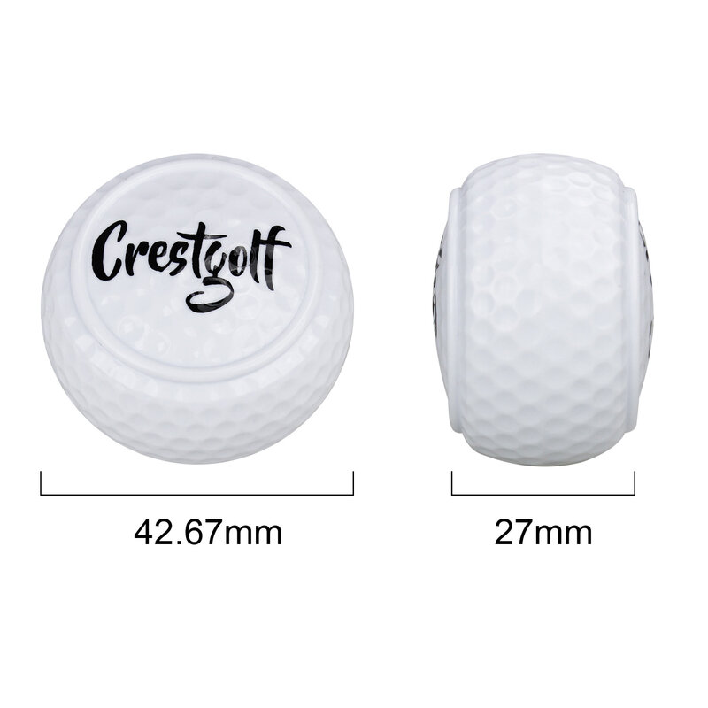 オリジナルのハードでフラットなゴルフボール,初心者向けの2層ゴルフボール,トレーニングツール,1ピース/5個