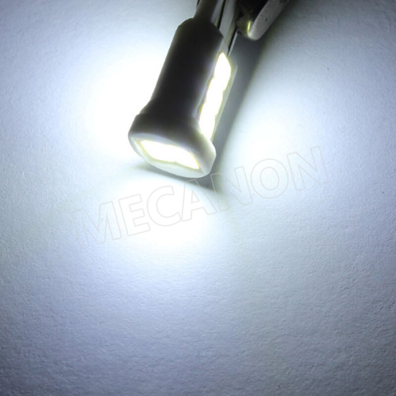 20-100pcs T10 LED W5W 194 168 Ceramic Car License Plate Light Reading Lamp Wedge Side Clearance Light Bulb 5630 8SMD White DC12V