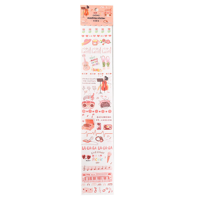 Sakura Summer Series Paper Tape Paper Tape Scrapbook Stationery Decoration Strip Tape