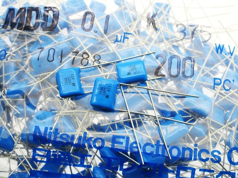 Nitsuko – amplificateur de fièvre CBB, capacité 104K, 375V, 0.1uF, pas 10, 15 pièces