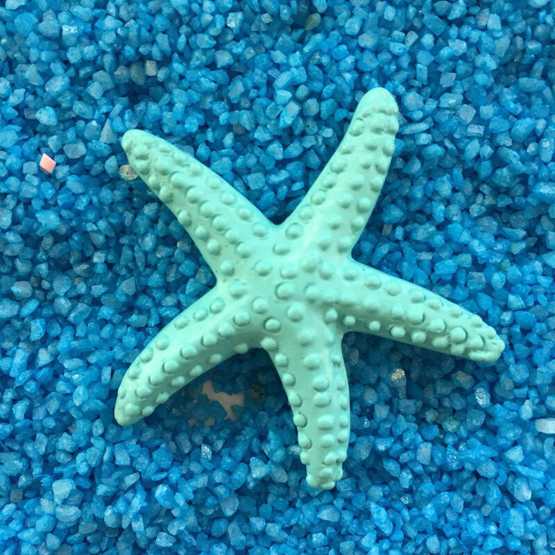 Concha de mar de plástico de colores, cabujón de simulación de estrellas de mar, artesanía de playa, decoración de boda, adorno para el hogar