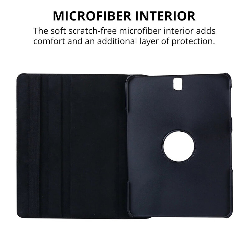 Funda protectora de cuero para tableta Samsung Galaxy Tab S3, protector con soporte plegable giratorio de 9,7 grados, SM-T820, T829, 360 SM-T825
