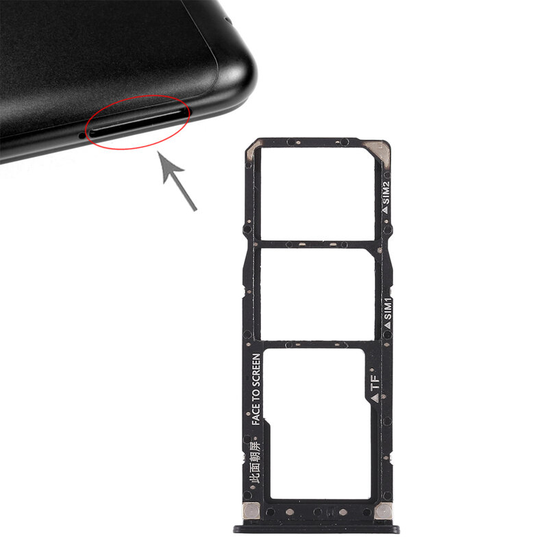 iPartsBuy dual SIM Card Tray + Micro SD Card Tray for Xiaomi Redmi 6 Pro