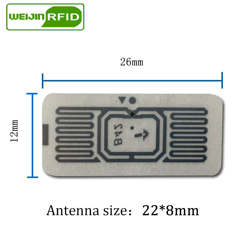 UHF RFID tag sticker Impinj B42 wet inlay 915 900 mhz 868mhz 860-960MHZ EPCC1G2 6C smart adesivo RFID passivo tag etichetta