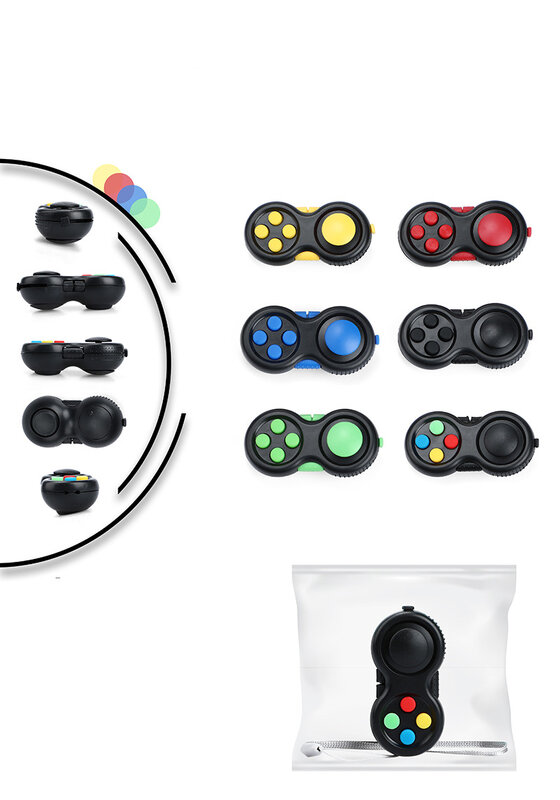 Nieuwe Premium Kwaliteit Fidget Controller Pad Game Focus Speelgoed Gladde Abs Plastic Stress Reliëf Squeeze Leuke Hand Hete Interactieve Cadeau