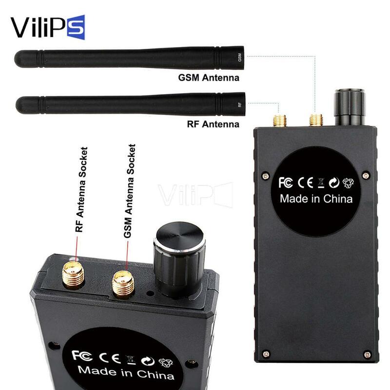 Vilips متعددة الوظائف مكافحة جهاز كشف الكاميرات GSM الصوت علة مكتشف لتحديد المواقع إشارة عدسة RF المقتفي كشف مكتشف راديو الماسح الضوئي
