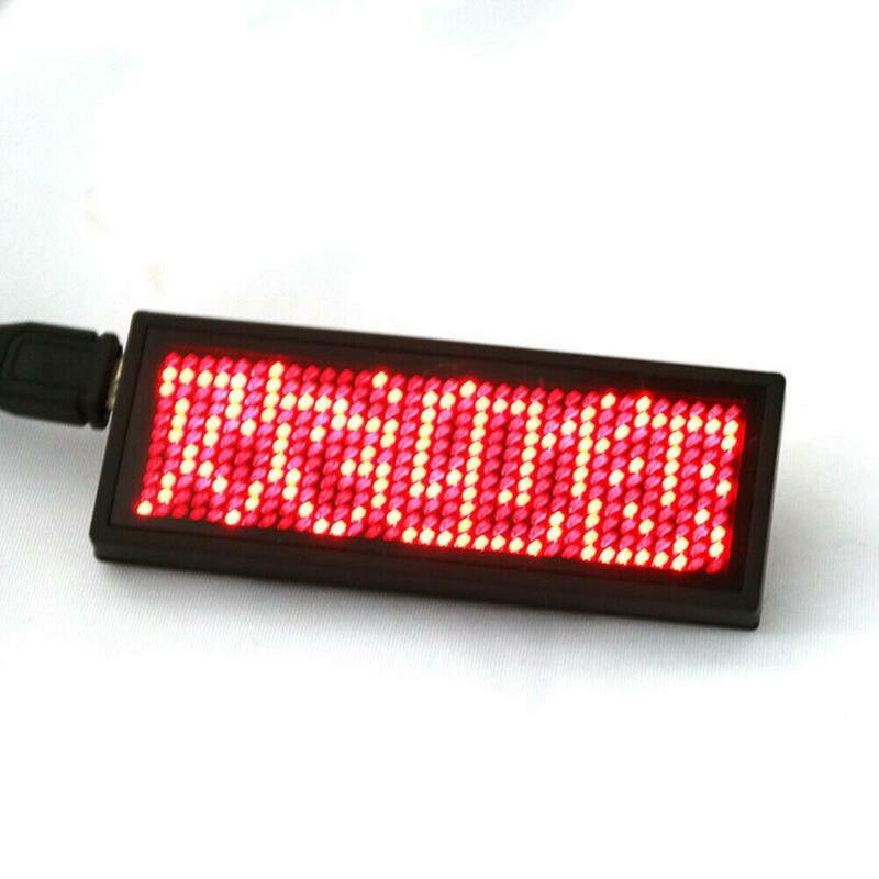 Drahtlose Mobile APP Bluetooth LED LED Name Abzeichen Digitale Programmierbare Glowing Board Buchstaben Scrollen Bord für Event