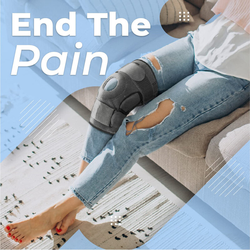 1 pces joelho cinta protetor almofada com dupla metal lado estabilizadores joelho suporte acl mcl menisco rasgo artrite tendão alívio da dor