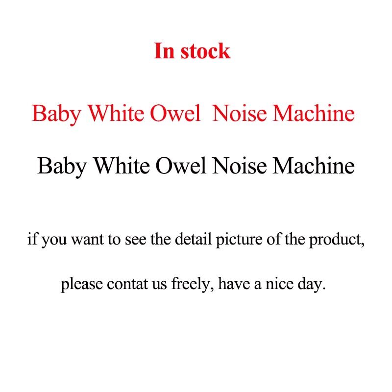 Eule Weiß Noise Maschine Baby Schnuller Schlaf Helfer Sound Maschine Für Schlaf Entspannung Für Baby Erwachsene Musik Spielen Maschine