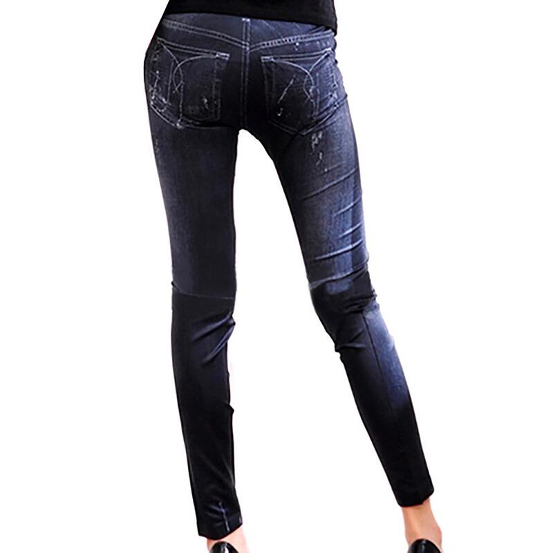 Jeans Musim Panas Mode untuk Wanita Legging Elastis Celana Jeans Lubang Robek Ketat Celana Pensil Celana Denim Anak Perempuan