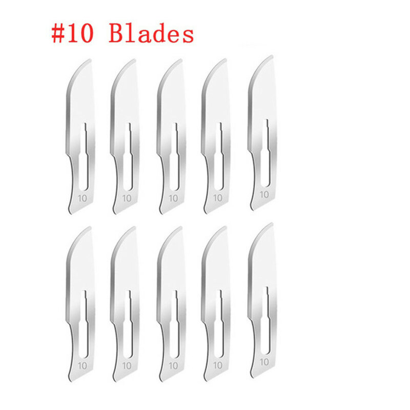 10#-24# Type Blades Blades Carving Engraving Kit Set Silver Tool Durable High Quality New Practical Useful Brand New