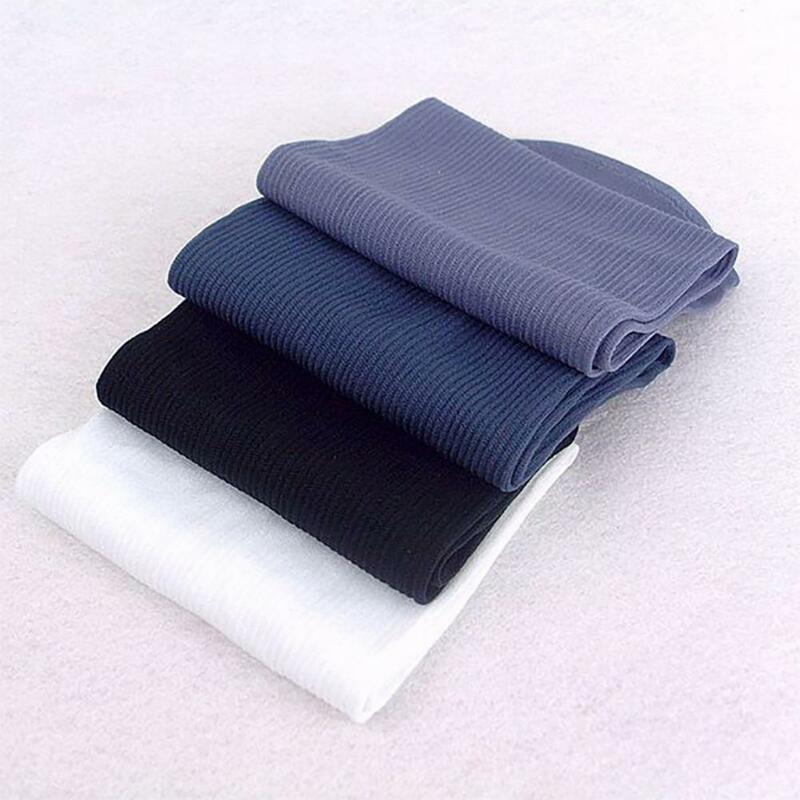 Calcetines elásticos de tubo medio para hombre, medias transparentes ultrafinas de Color sólido, estilo Harajuku, 1 par