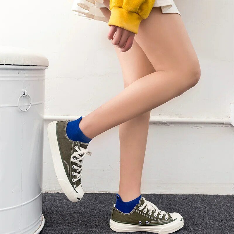 1 пара, размер 35-42, кавайные мужские носки, веселые модные короткие забавные носки, harajuku, женские хлопковые носки с вышивкой, яркие цвета