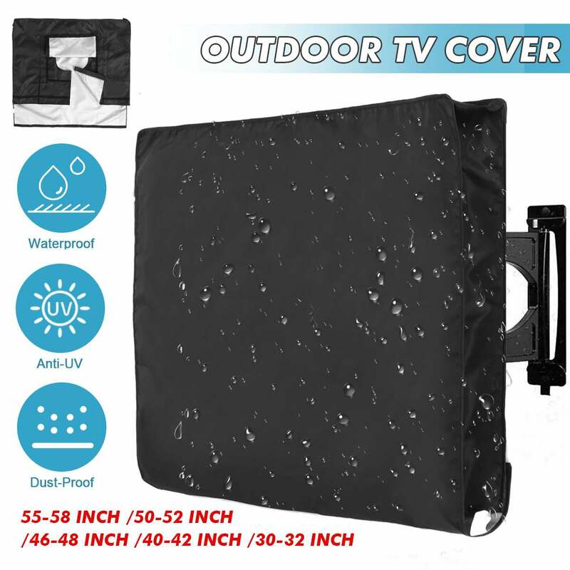 Outdoor TV Cover Protect TV Screen Dustproof Waterproof Cover All-Purpose Dust Covers Oxford Television Case for 30-58 Inch TV