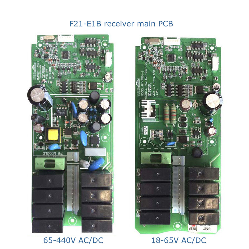 Telecontrol الصناعية راديو التحكم عن بعد كرين F21E1B F21-E1B استقبال متقبل PCB لوحة الدوائر